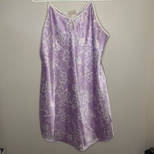 Purple slip dress